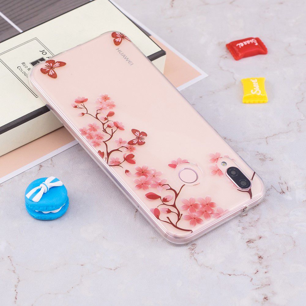 Huawei P20 Lite TPU Backcover met Bloemen Print afbeelding 5