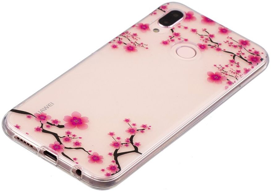 Huawei P20 Lite TPU Backcover met Bloesem Print afbeelding 2