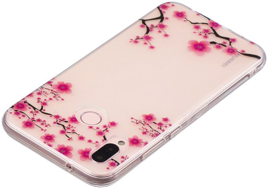 Huawei P20 Lite TPU Backcover met Bloesem Print afbeelding 3