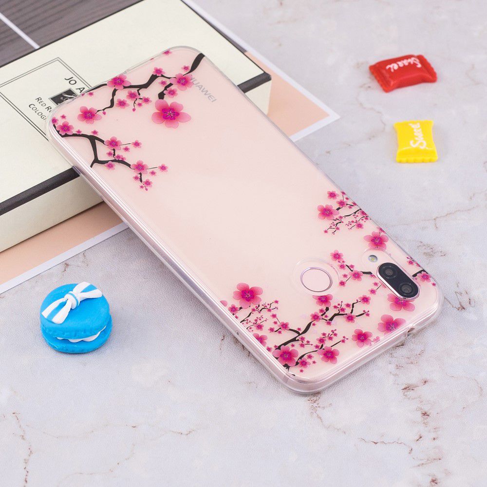 Huawei P20 Lite TPU Backcover met Bloesem Print afbeelding 5