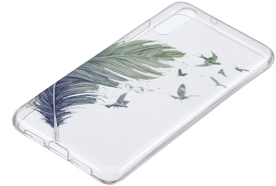 Huawei P20 TPU Backcover met Feathers Print afbeelding 2