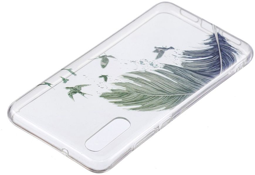 Huawei P20 TPU Backcover met Feathers Print afbeelding 3