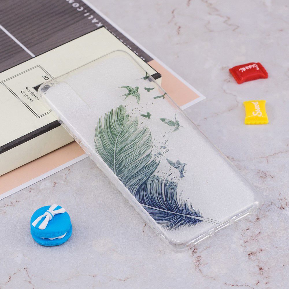 Huawei P20 TPU Backcover met Feathers Print afbeelding 4