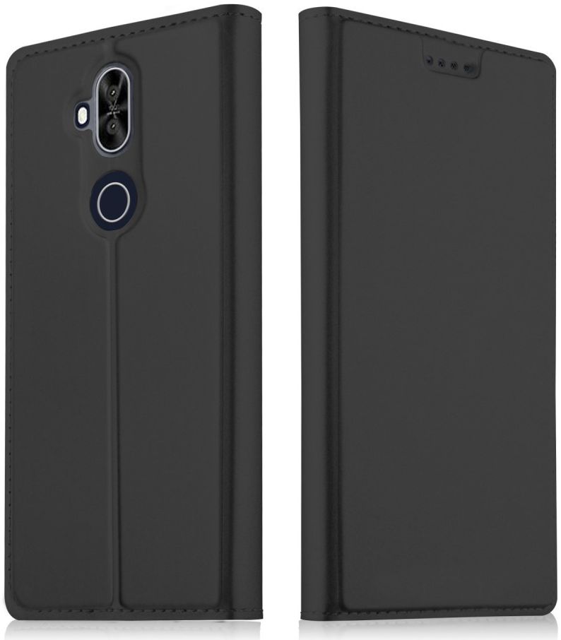 Asus Zenfone 5 Lite Luxe Portemonnee Hoesje Zwart afbeelding 1