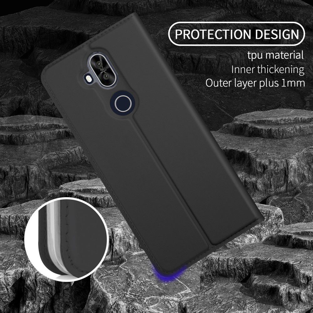 Asus Zenfone 5 Lite Luxe Portemonnee Hoesje Zwart afbeelding 7