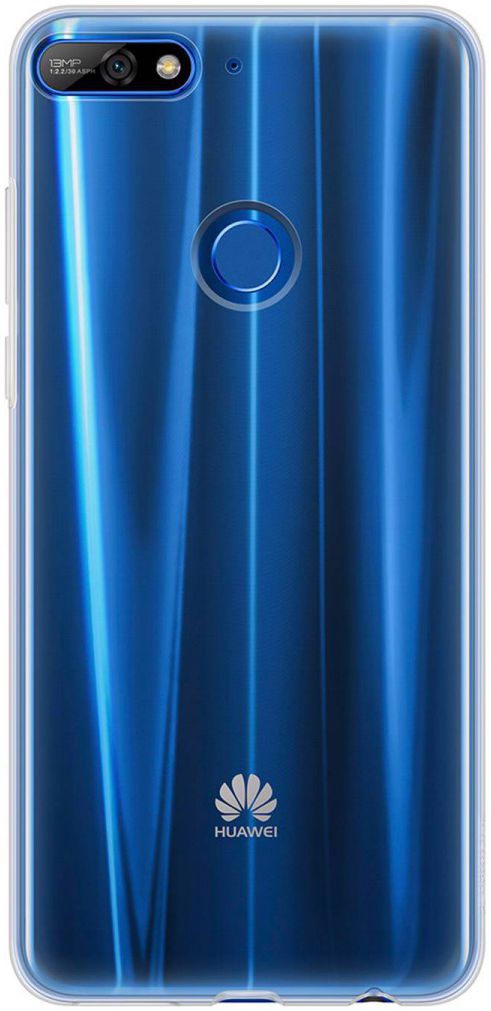 Huawei Y7 (2018) Hoesje Dun TPU Transparant afbeelding 1