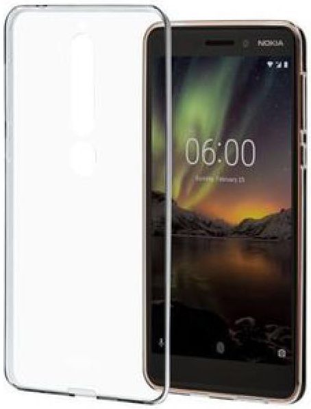 Nokia 6 (2018) CC-110 Transparant Hoesje afbeelding 1