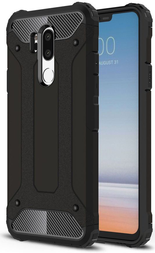 LG G7 Hybride Hoesje Zwart afbeelding 1