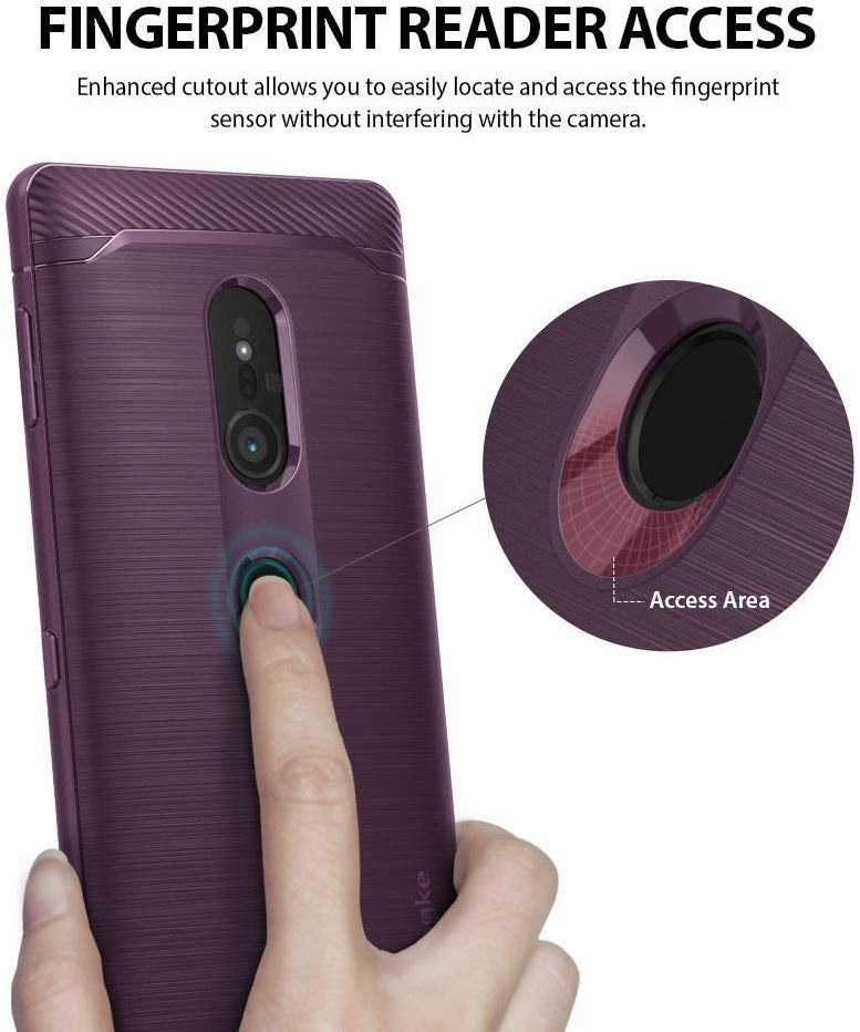 Ringke Onyx Sony Xperia XZ2 Hoesje Paars afbeelding 3