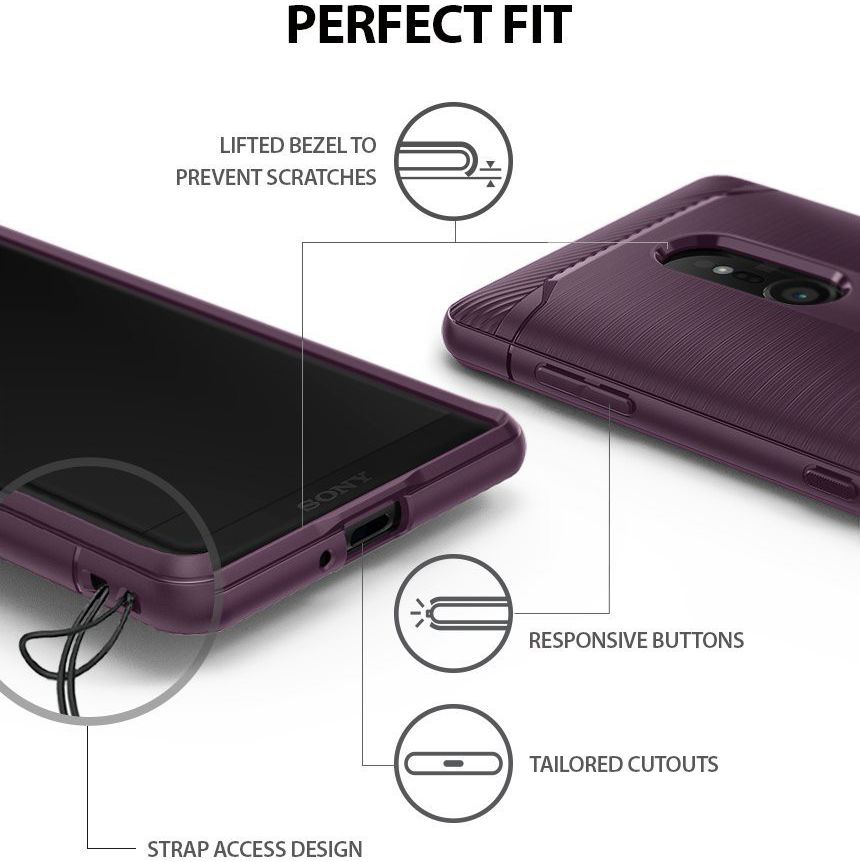 Ringke Onyx Sony Xperia XZ2 Hoesje Paars afbeelding 8
