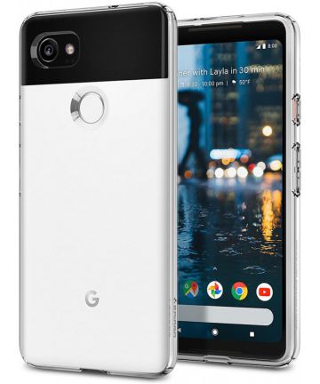 Spigen Liquid Crystal Hoesje Google Pixel 2 XL Clear Hoesjes