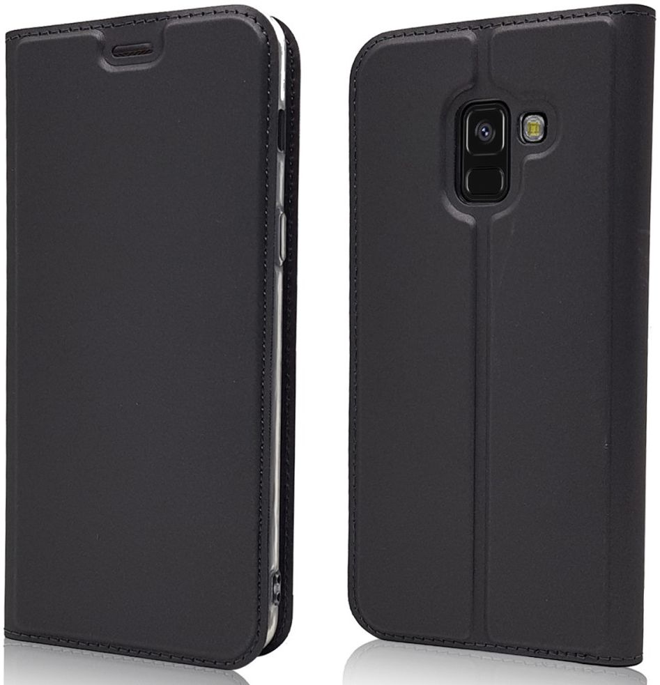 Samsung Galaxy A8 (2018) Portemonnee Hoesje Zwart afbeelding 6