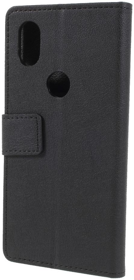 Wiko View 2 Kunstlederen Wallet Stand Hoesje Zwart afbeelding 6