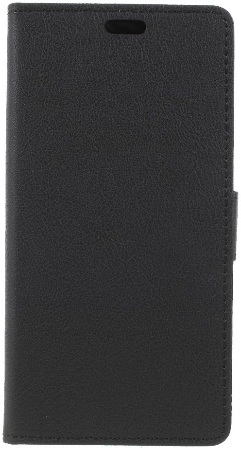 Wiko View 2 Kunstlederen Wallet Stand Hoesje Zwart afbeelding 1