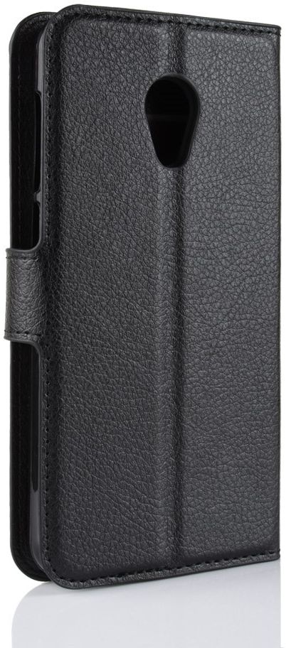 Alcatel 1C Lederen Wallet Stand Hoesje Zwart afbeelding 6