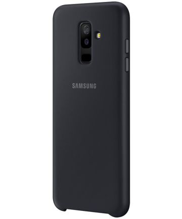 Samsung Galaxy A6 Plus Dual Layer Cover Zwart Hoesjes