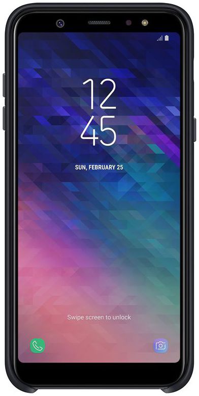 Samsung Galaxy A6 Plus Dual Layer Cover Zwart afbeelding 3