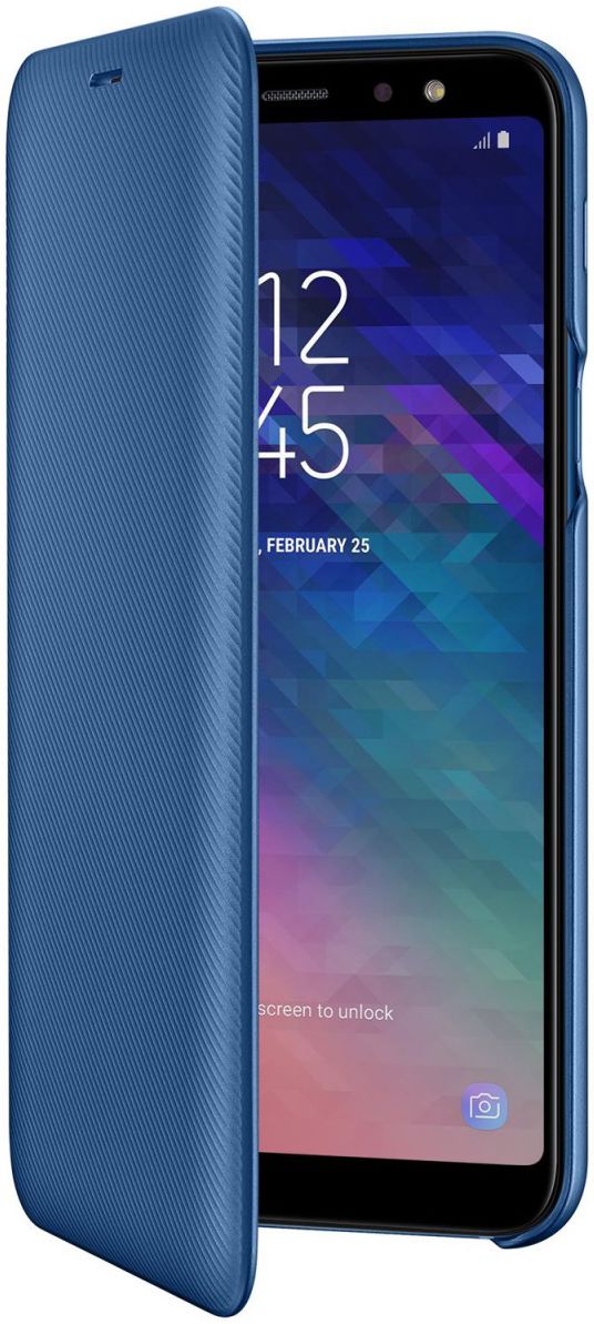 Samsung Galaxy A6 Plus Wallet Cover Blauw afbeelding 2