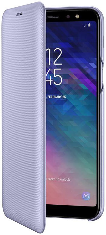 Samsung Galaxy A6 Plus Wallet Cover Lavender afbeelding 2