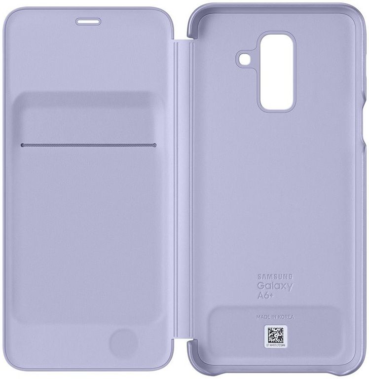Samsung Galaxy A6 Plus Wallet Cover Lavender afbeelding 5