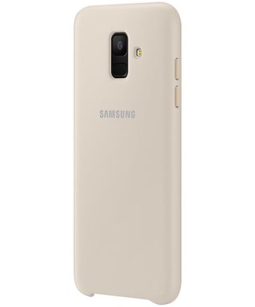 Samsung Galaxy A6 Dual Layer Cover Goud Hoesjes