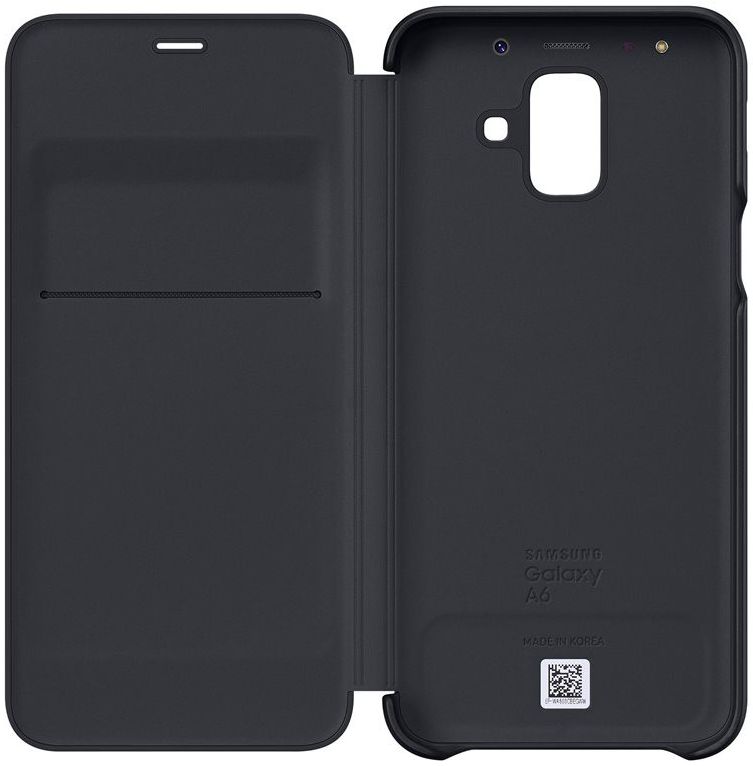 Samsung Galaxy A6 Wallet Cover Zwart afbeelding 9