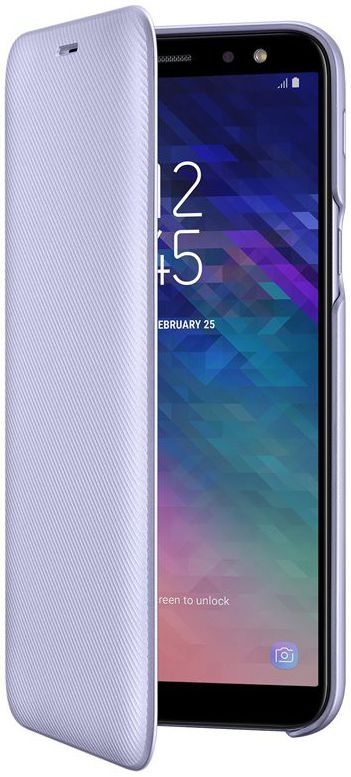 Samsung Galaxy A6 Wallet Cover Lavender afbeelding 2
