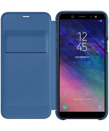 Samsung Galaxy A6 Wallet Cover Blauw Hoesjes