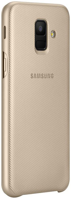 Origineel Samsung Galaxy A6 (2018) Hoesje Wallet Cover Goud afbeelding 4