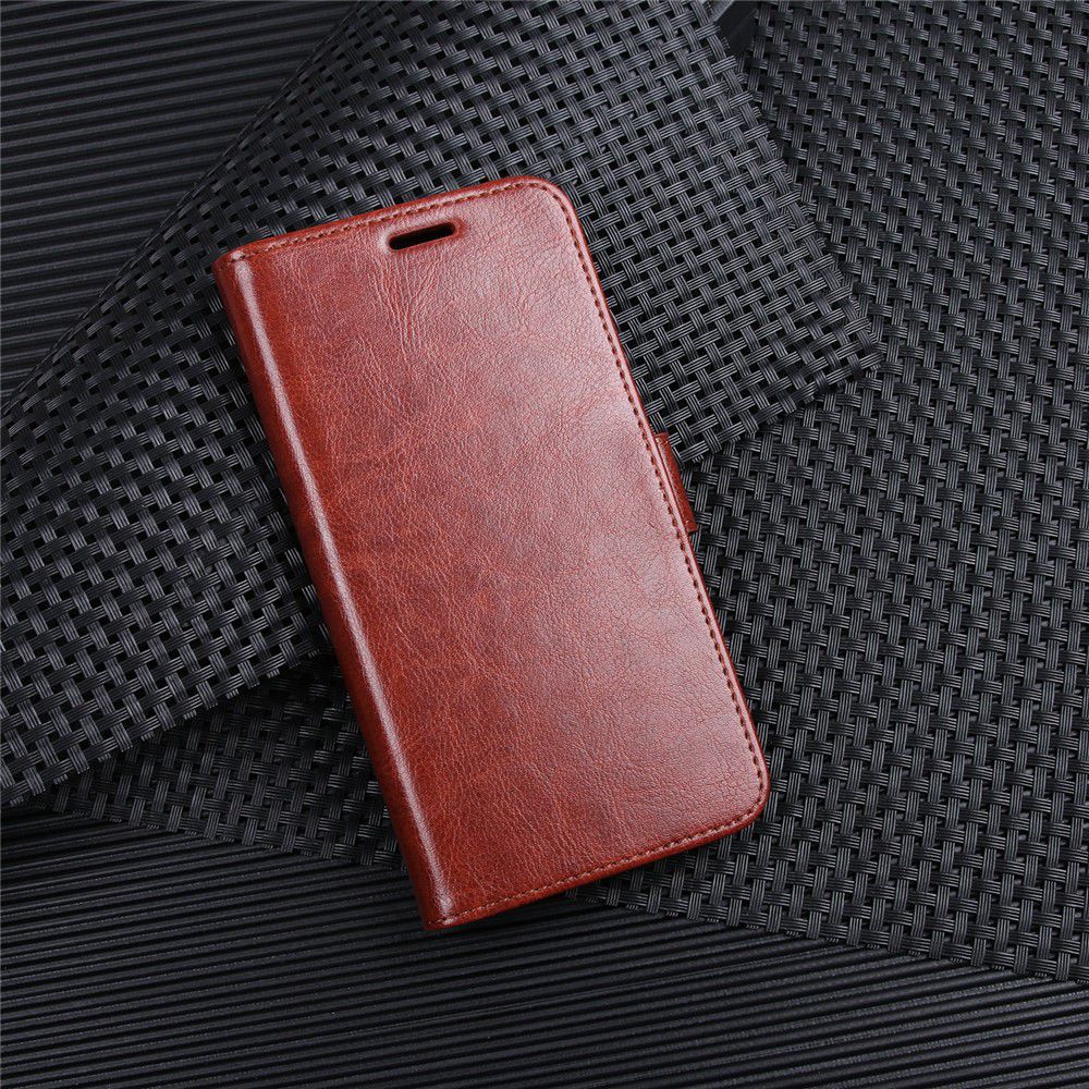 Wiko Lenny 5 Lederen Wallet Hoesje Bruin afbeelding 9