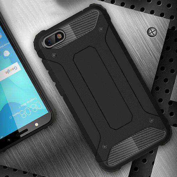 Huawei Y5 (2018) Hybride Hoesje Zwart afbeelding 4