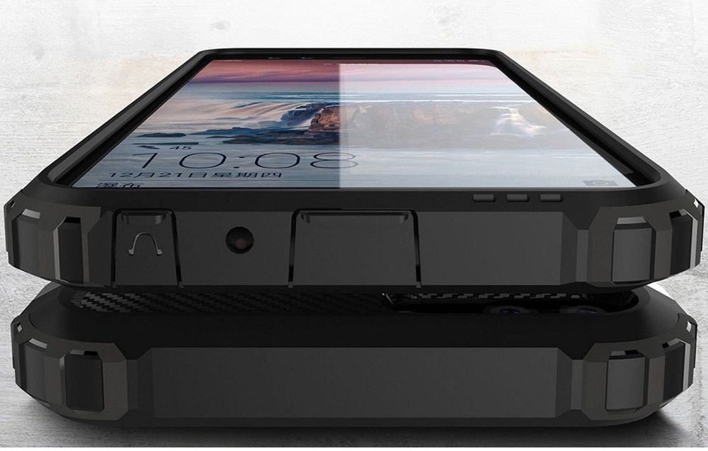 Huawei Y7 (2018) Hybride Hoesje Zwart afbeelding 2