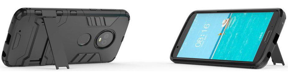 Motorola Moto G6 Hybride Kickstand Hoesje Zwart afbeelding 7