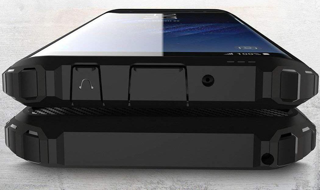 Samsung Galaxy A6 Plus Hybride Hoesje Zwart afbeelding 4