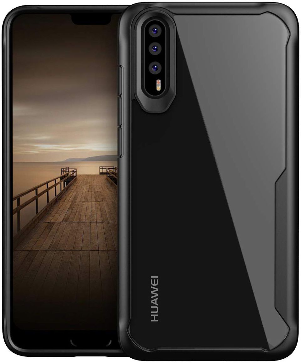 Huawei P20 Pro Schokabsorberend Hybride Hoesje Zwart afbeelding 1