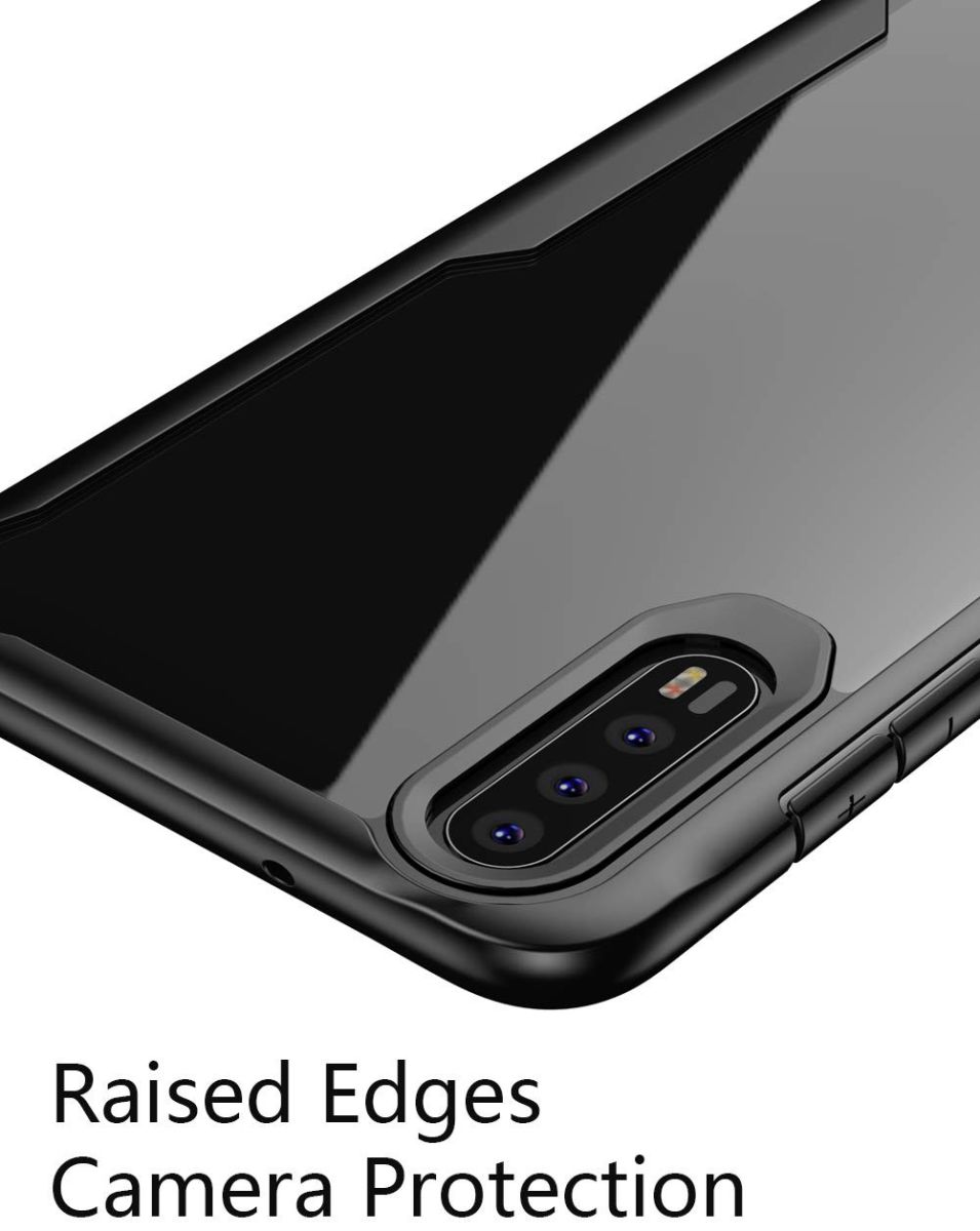Huawei P20 Pro Schokabsorberend Hybride Hoesje Zwart afbeelding 3