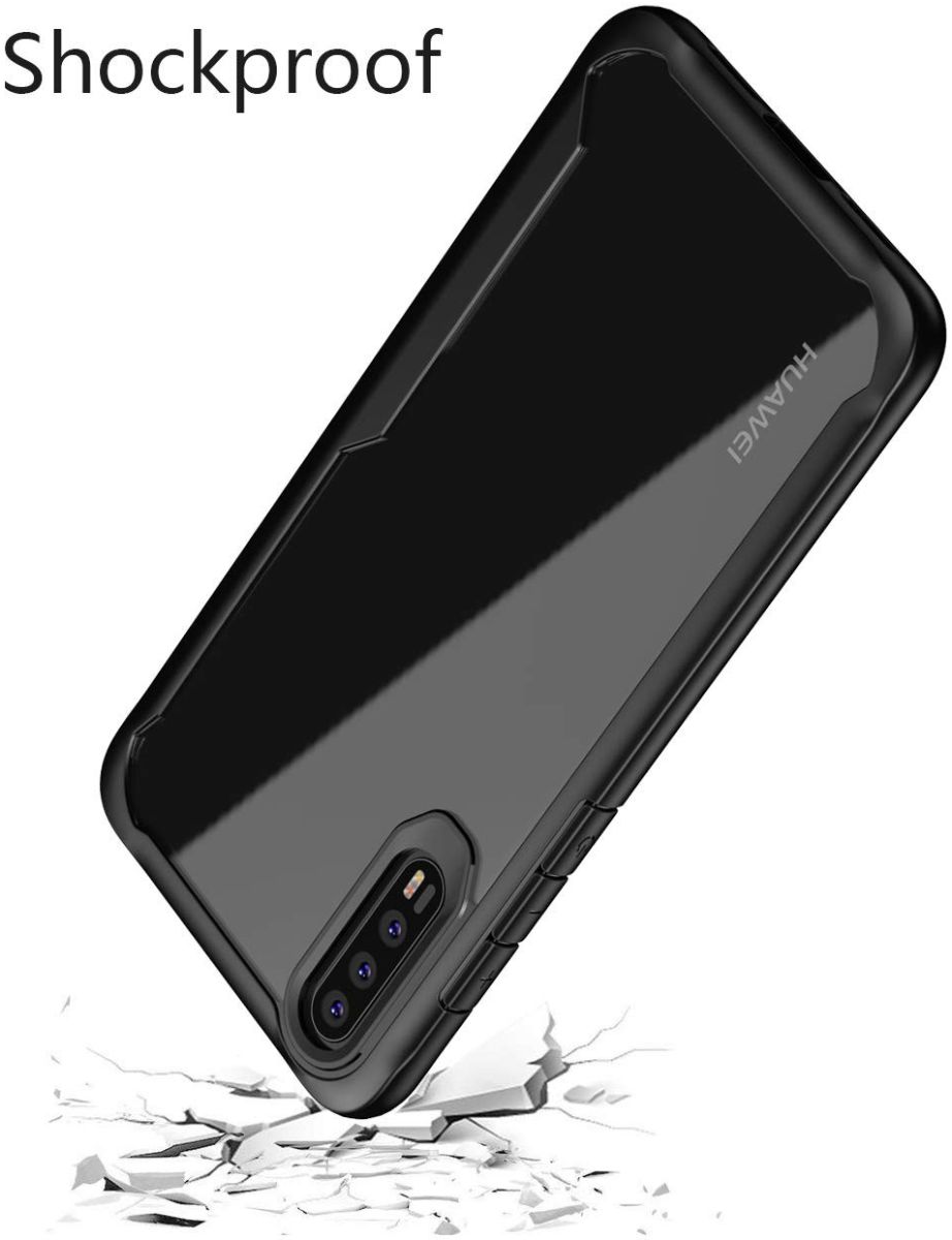 Huawei P20 Pro Schokabsorberend Hybride Hoesje Zwart afbeelding 5