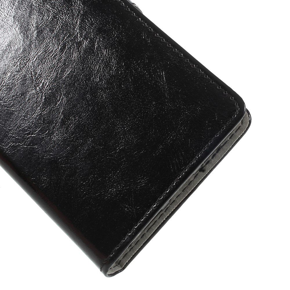 Huawei Y6 (2018) Lederen Wallet Stand Hoesje Zwart afbeelding 8