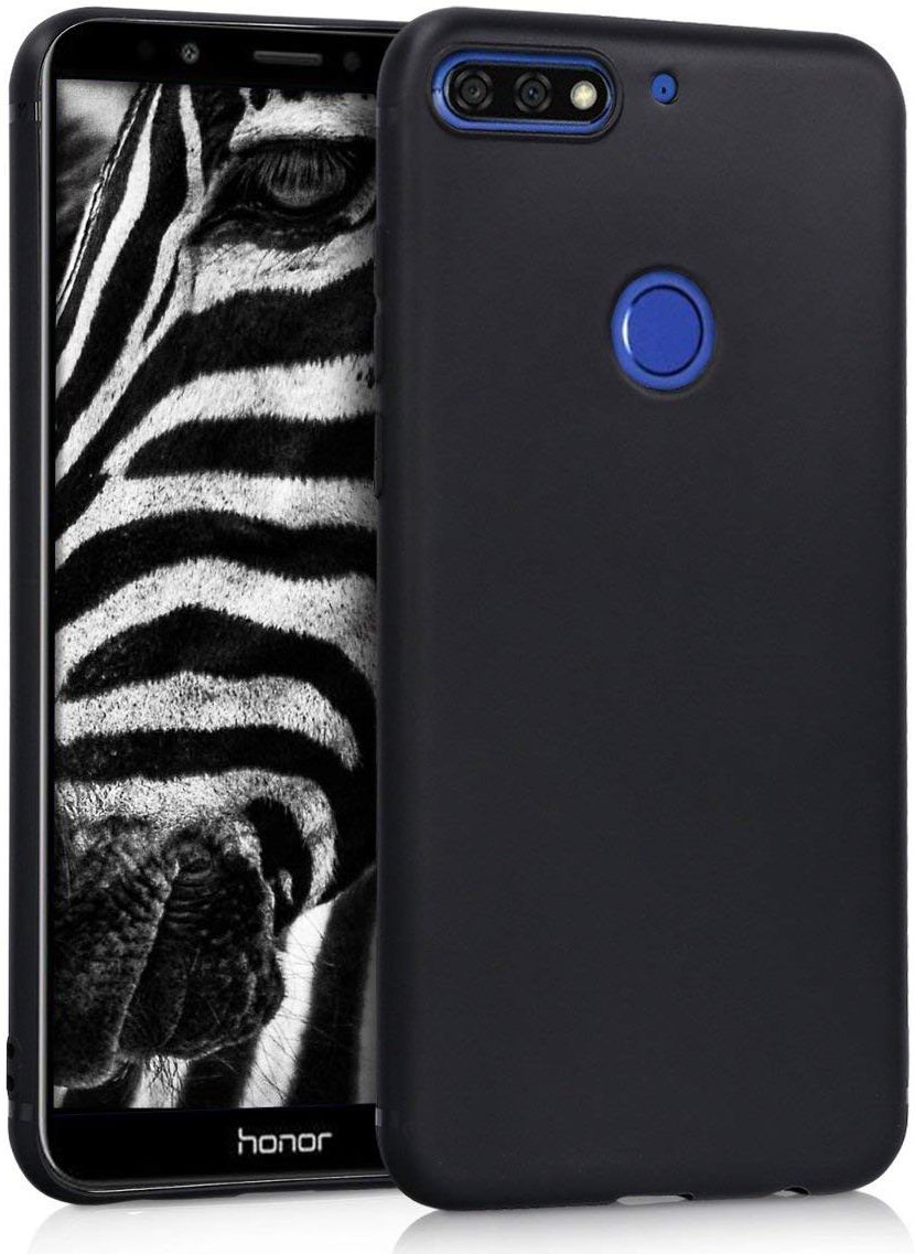 Huawei Y7 (2018) TPU Hoesje Zwart afbeelding 2