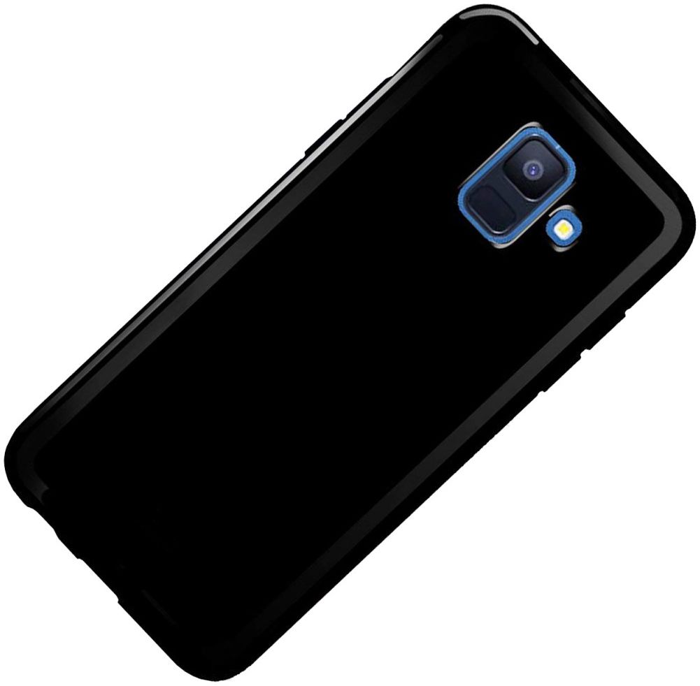 Samsung Galaxy A6 TPU Hoesje Zwart afbeelding 2