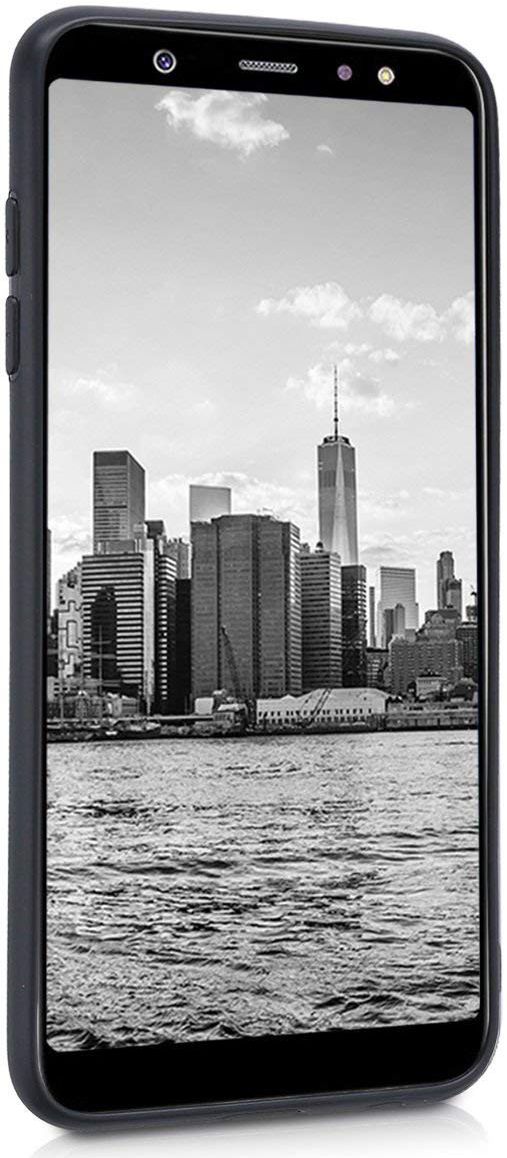 Samsung Galaxy A6 Plus TPU Hoesje Zwart afbeelding 3