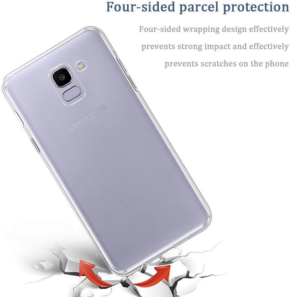 Samsung Galaxy J6 (2018) Hoesje Dun TPU Transparant afbeelding 4