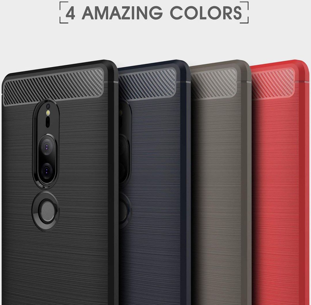 Sony Xperia XZ2 Premium Geborsteld TPU Hoesje Zwart afbeelding 7