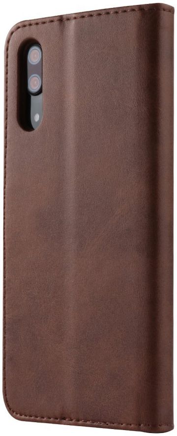 Huawei P20 Pro Lederen Portemonnee Stand Bookcase Hoesje Bruin afbeelding 1
