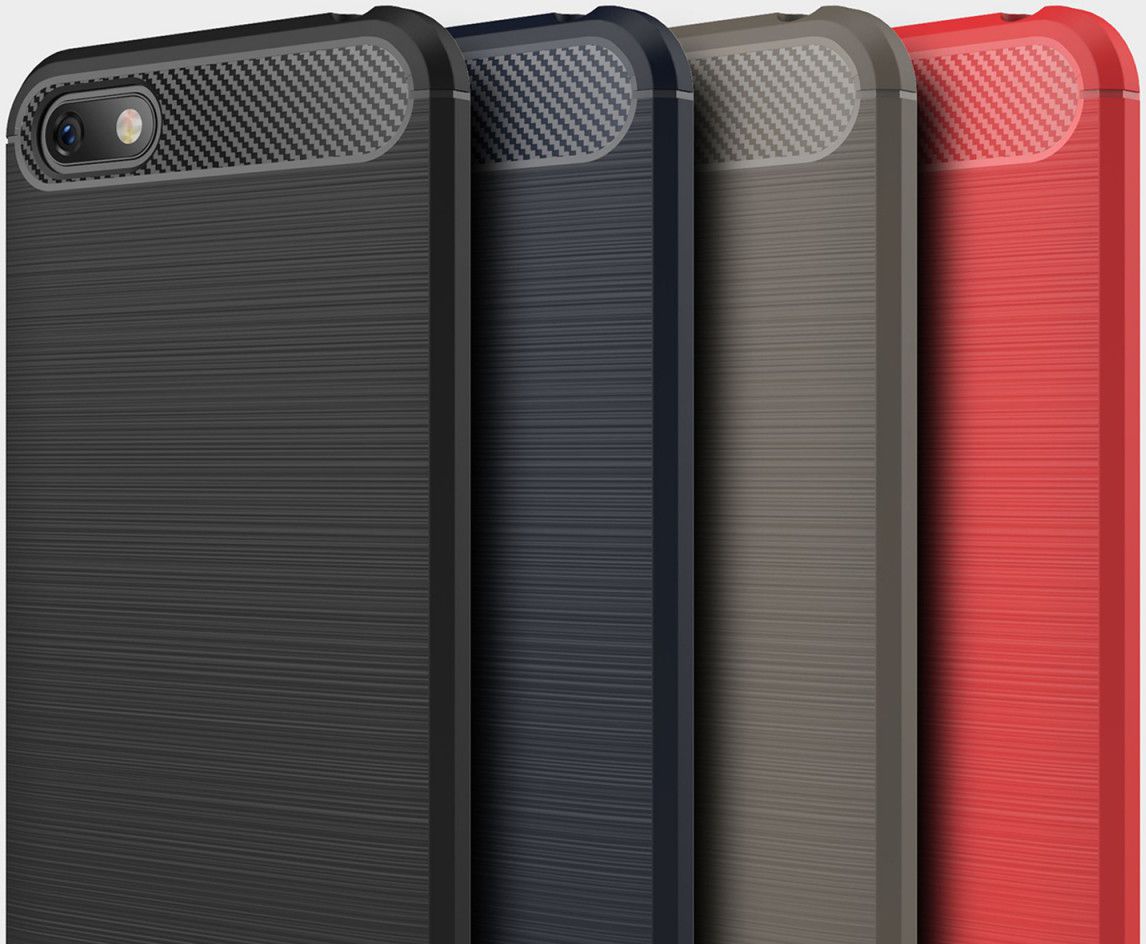 Huawei Y5 (2018) Geborsteld TPU Hoesje Zwart afbeelding 11
