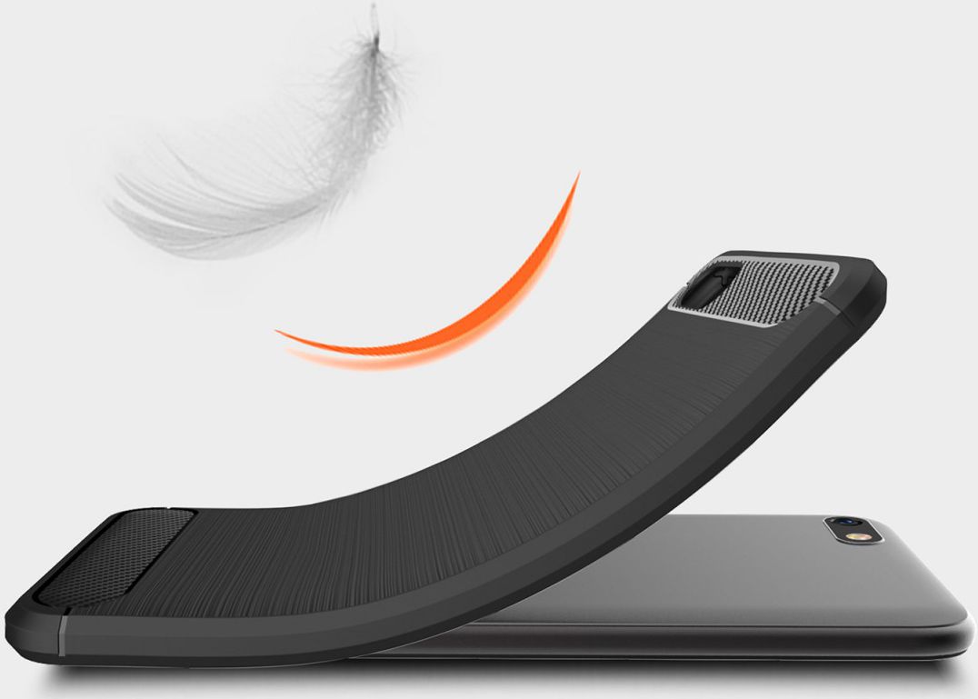Huawei Y5 (2018) Geborsteld TPU Hoesje Zwart afbeelding 8