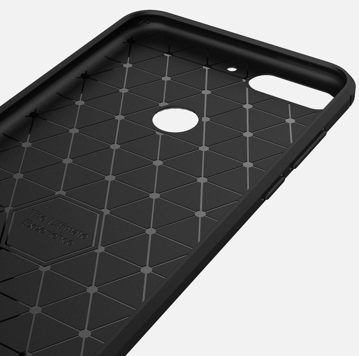 Huawei Y7 (2018) Geborsteld TPU Hoesje Blauw afbeelding 6
