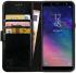 Rosso Element Samsung Galaxy A6 Hoesje Book Cover Zwart afbeelding 1