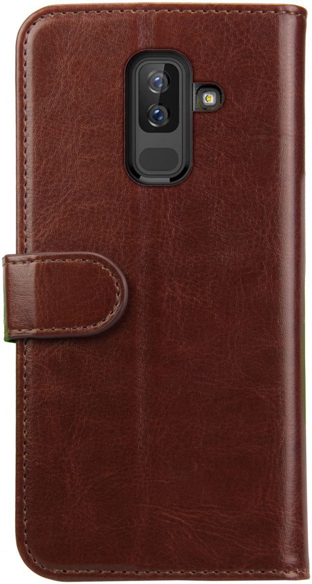 Rosso Element Samsung Galaxy A6 Plus Hoesje Book Cover Bruin afbeelding 5