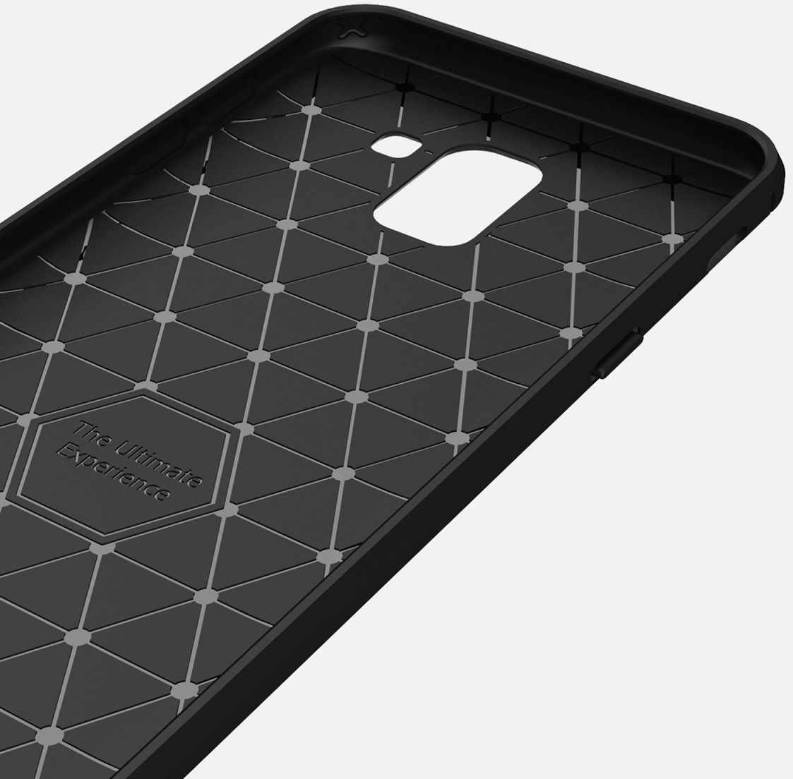 Samsung Galaxy J6 (2018) Geborsteld TPU Hoesje Zwart afbeelding 11